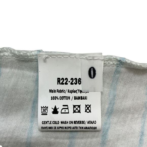 Ozai N Ku Oversized Tunic Top Rivulet US Size 2-4 Striped Cotton BOHO Coastal - Picture 9 of 12